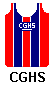 blue (navy) with wide red stripes edged in white