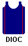 blue (navy) with blue (navy) side panels and red piping