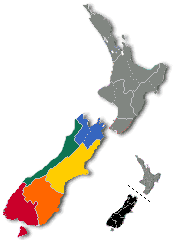Map showing selected region, click for new region