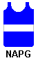 blue (royal) with white band