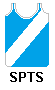 singlet: blue (royal) with white diagonal