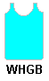 singlet: blue (light) with white W on black square on back [WREC]